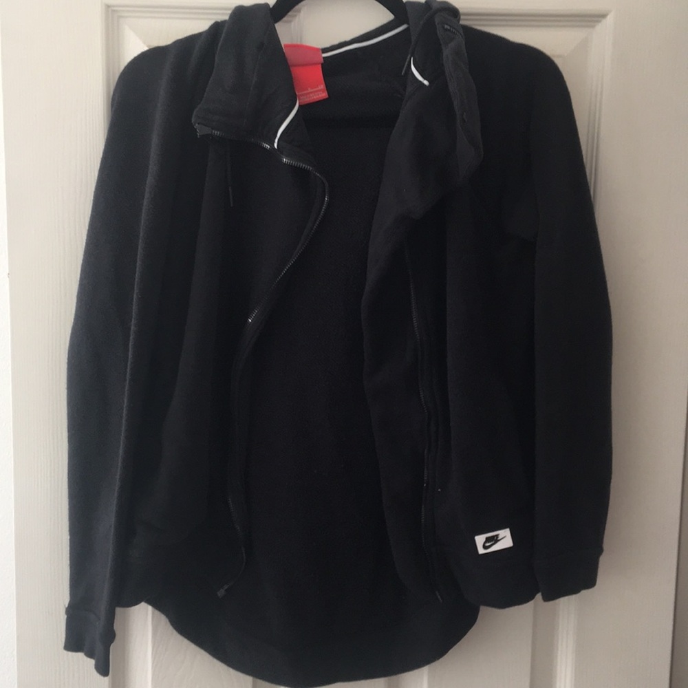 Black hooded Nike jacket